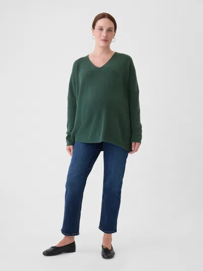 Gap Maternity V-neck Sweater In Moores Green