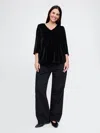 Gap Maternity Velvet Top In Black