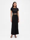Gap Maxi Slip Skirt In Black