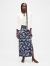 Gap Maxi Slip Skirt In Blue