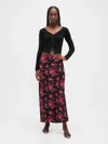 Gap Maxi Slip Skirt In Multi