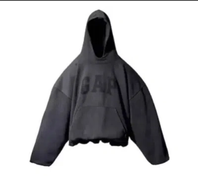 Pre-owned Gap Medium - Yeezy  Engineered By Balenciaga Dove Hoodie "washed Black"