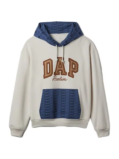 Pre-owned Gap Men's  X Dap Colorblock Logo Hoodie In Carls Stone