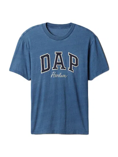 Pre-owned Gap Men's  X Dap Logo T-shirt In Light Indigo