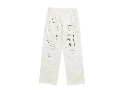Pre-owned Gap Men's  X Madhappy Painter Carpenter Pants In Star White