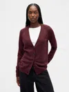 Gap Merino Boyfriend Cardigan In Red