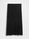 Gap Mesh Midi Skirt In Black