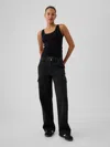 Gap Mid Rise '90s Loose Cargo Jeans In Black