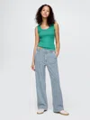 Gap Mid Rise '90s Loose Jeans In Blue Railroad Stripe