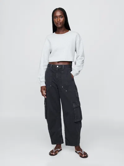 Gap Mid Rise Barrel Cargo Pants