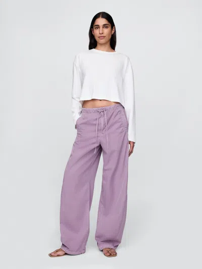 Gap Mid Rise Barrel Parachute Pants