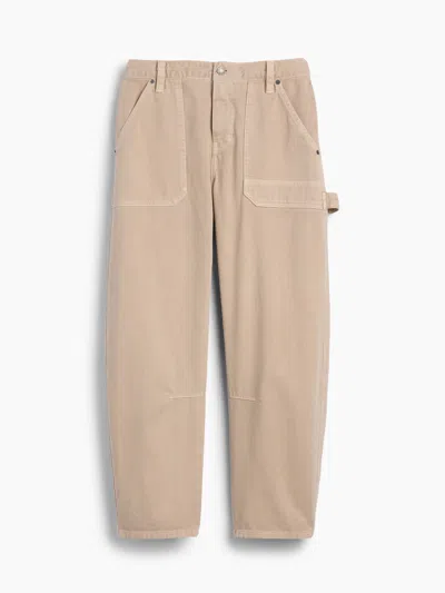 Gap Mid Rise Barrel Utility Ankle Pants In Brown