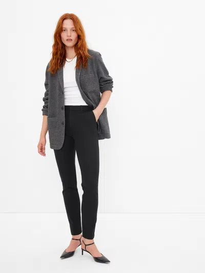 Gap Mid Rise Bistretch Slim Pants In Black