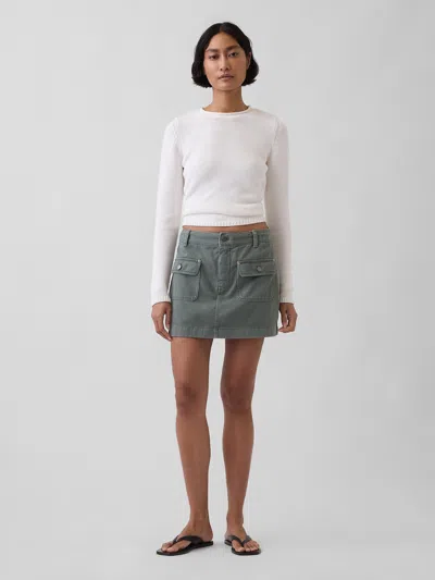 Gap Mid Rise Cargo Mini Skort