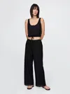 Gap Mid Rise Eyelet Easy Wide-leg Pants