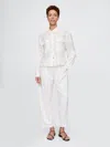 Gap Linen-cotton Pull-on Cargo Pants In Off White