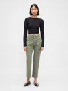 Gap Mid Rise Straight Khakis In Green