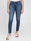 Gap Mid Rise True Skinny Jeans With Washwell In Medium Indigo