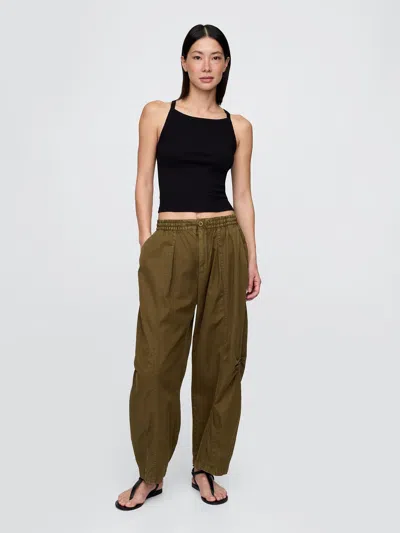 Gap Mid Rise Twill Barrel Pants