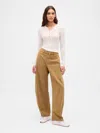 Gap Mid Rise Twill Barrel Pants