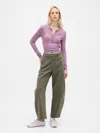 Gap Mid Rise Twill Barrel Pants
