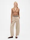 Gap Mid Rise Twill Barrel Pants