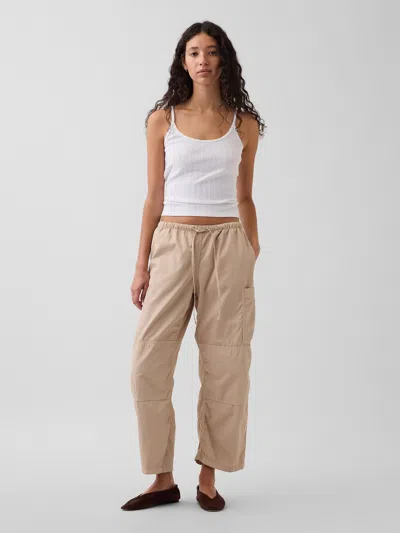 Gap Mid Rise Twill Easy Barrel Utility Pants