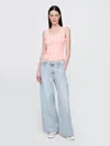 Gap Mid Rise Ultrasoft Baggy Jeans In Light Wash