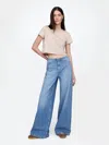 Gap Mid Rise Ultrasoft Baggy Jeans In Medium Indigo