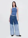 Gap Mid Rise Ultrasoft Baggy Jeans In Medium Indigo