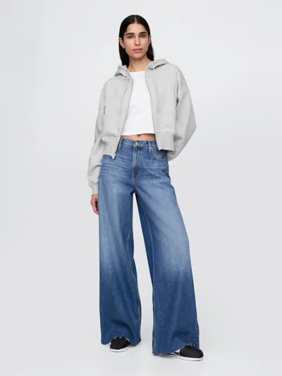 Gap Mid Rise Ultrasoft Baggy Jeans In Medium Wash