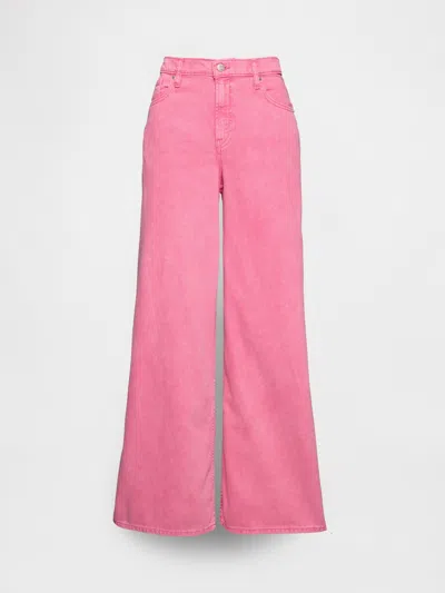 Gap Mid Rise Ultrasoft Baggy Jeans In Sugar Pink