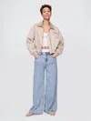 Gap Mid Rise Ultrasoft Boxer Baggy Jeans In Medium Wash