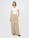 Gap Mid Rise Ultrasoft Easy Baggy Jeans In Bedrock Beige