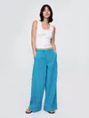 Gap Mid Rise Ultrasoft Easy Baggy Jeans In Cyan Blue