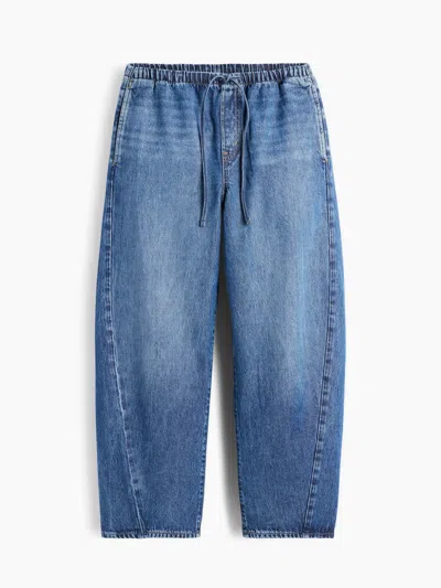 Gap Mid Rise Ultrasoft Easy Barrel Jeans In Medium Wash