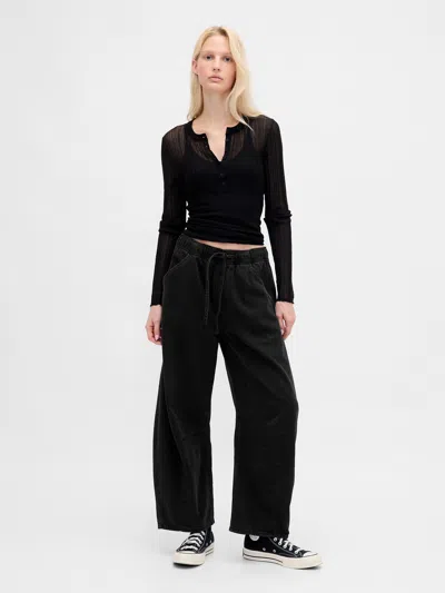 Gap Mid Rise Ultrasoft Easy Horseshoe Jeans In Black
