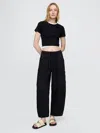 Gap Mid Rise Ultrasoft Easy Horseshoe Jeans In Black Wash