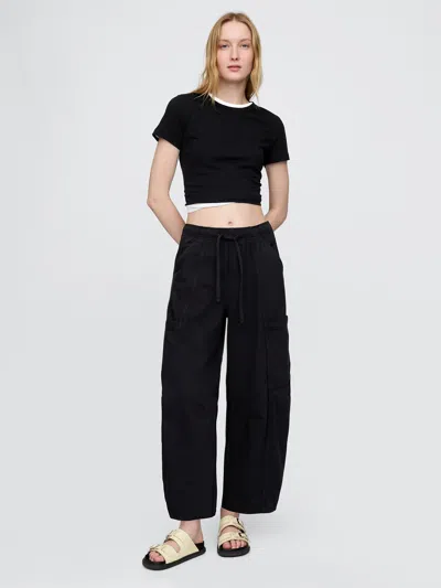 Gap Mid Rise Ultrasoft Easy Horseshoe Jeans In Black Wash