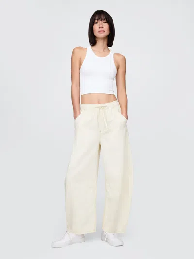 Gap Mid Rise Ultrasoft Easy Horseshoe Jeans In Cream Beige