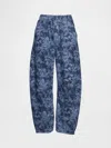 Gap Mid Rise Ultrasoft Easy Horseshoe Jeans In Navy Blue Floral