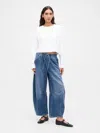 Gap Mid Rise Ultrasoft Easy Horseshoe Jeans In Purple