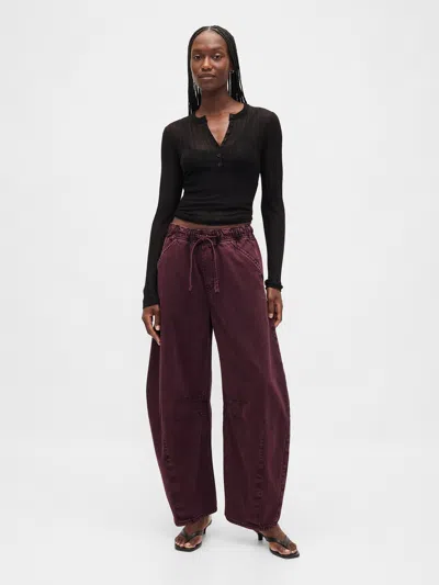 Gap Mid Rise Ultrasoft Easy Horseshoe Jeans In Purple