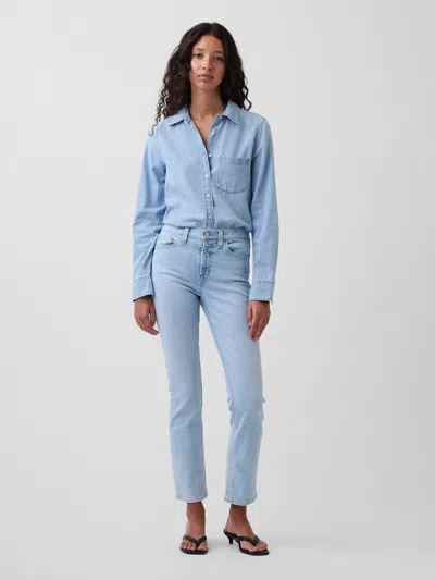 Gap Mid Rise Vintage Slim Jeans In Blue