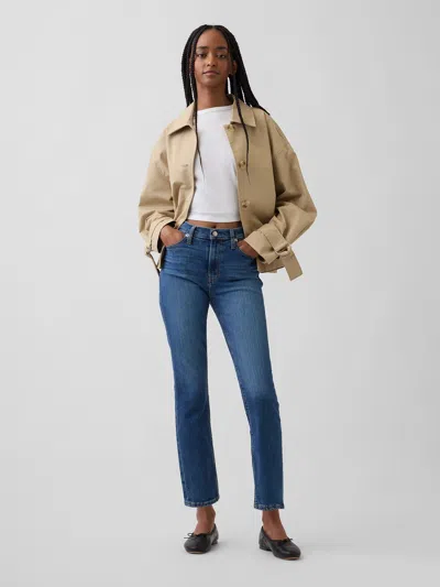 Gap Mid Rise Vintage Slim Jeans In Purple