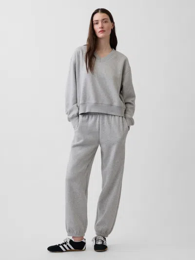 Gap Mid Rise Vintagesoft Relaxed Joggers In Gray