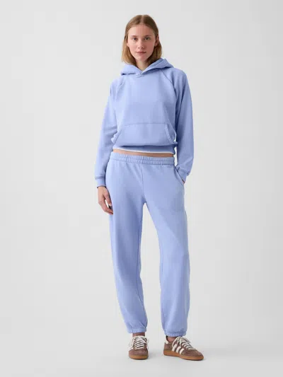 Gap Mid Rise Vintagesoft Relaxed Joggers In Light Blue