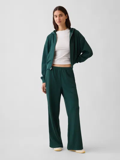 Gap Mid Rise Vintagesoft Terry Loose Sweatpants In Green
