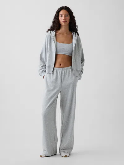 Gap Mid Rise Vintagesoft Terry Loose Sweatpants In Grey