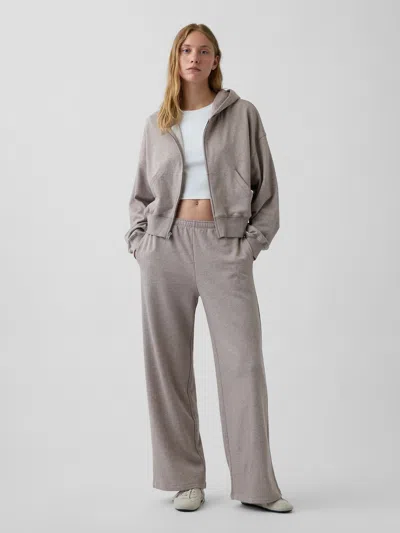 Gap Mid Rise Vintagesoft Terry Loose Sweatpants In Light Brown